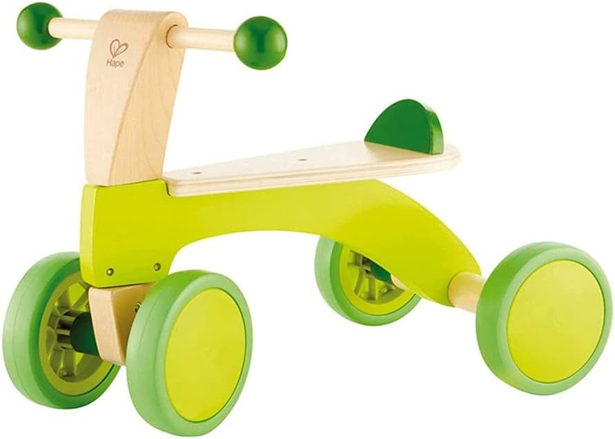 Hape Scoot Around Ride On Wood Bike | Award Winning Four Wheeled Wooden Push Balance Bike Toy for... | Amazon (US)