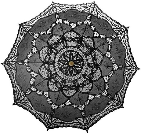 TOPTIE Vintage Lace Parasol, Wedding Bridal Umbrella, Photograph Parasol, Halloween Party Decorat... | Amazon (US)