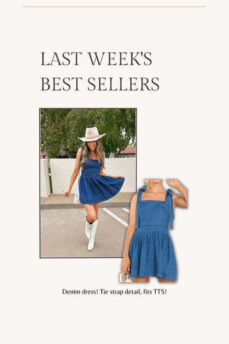 Denim dress, country concert outfit, summer outfit, concert inspo 

#LTKFestival