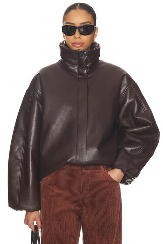 ANINE BING Cyrus Jacket in Deep Brown from Revolve.com | Revolve Clothing (Global)