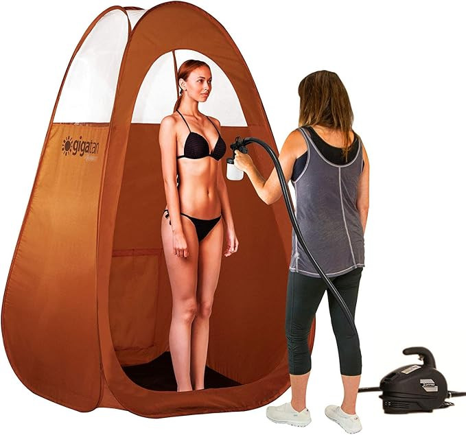 Gigatent Spray Tan Pop Up Tent - Professional Sunless Tanning Pop-Up Spraying Booth for Airbrush ... | Amazon (US)