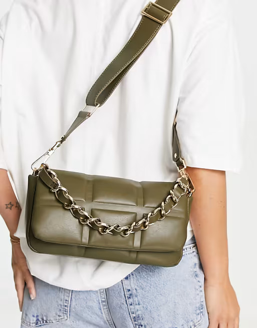 Topshop cara quilted crossbody bag in greenwindow.asos.performance.markAndMeasure(`pdp:title_disp... | ASOS (Global)