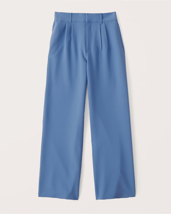 Tailored Wide Leg Pants | Abercrombie & Fitch (US)