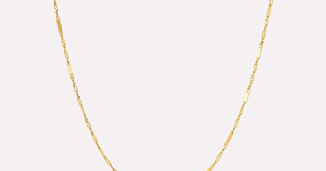 Solid Yellow Gold - Singapore Chain Necklace | Ana Luisa