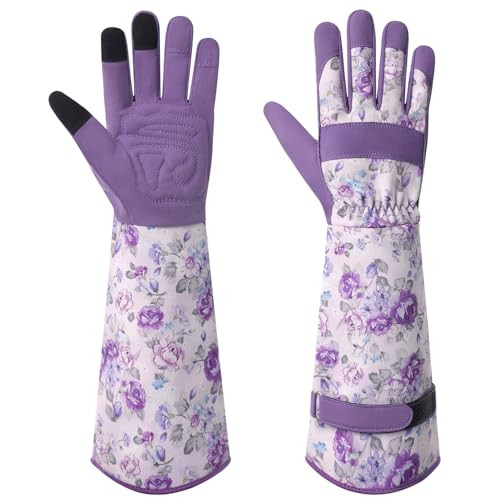 Trifabricy Gardening Gloves for Women, Long Garden Gloves with Grip | Amazon (US)