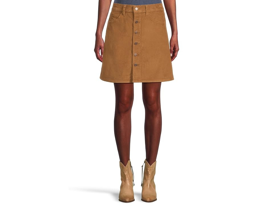 Levi's(r) Premium Retro Button Front Skirt Women's Skirt Sweet Honey : 27, Cotton | Zappos