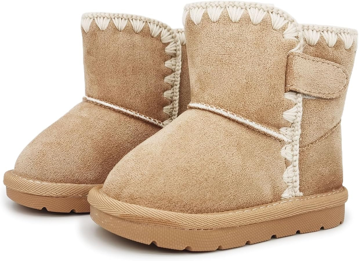 Baby Boots Winter Snow Booties Infant Boys Girls Outdoor Warm Shoes for Cold Weather 6 9 12 15 18... | Amazon (US)