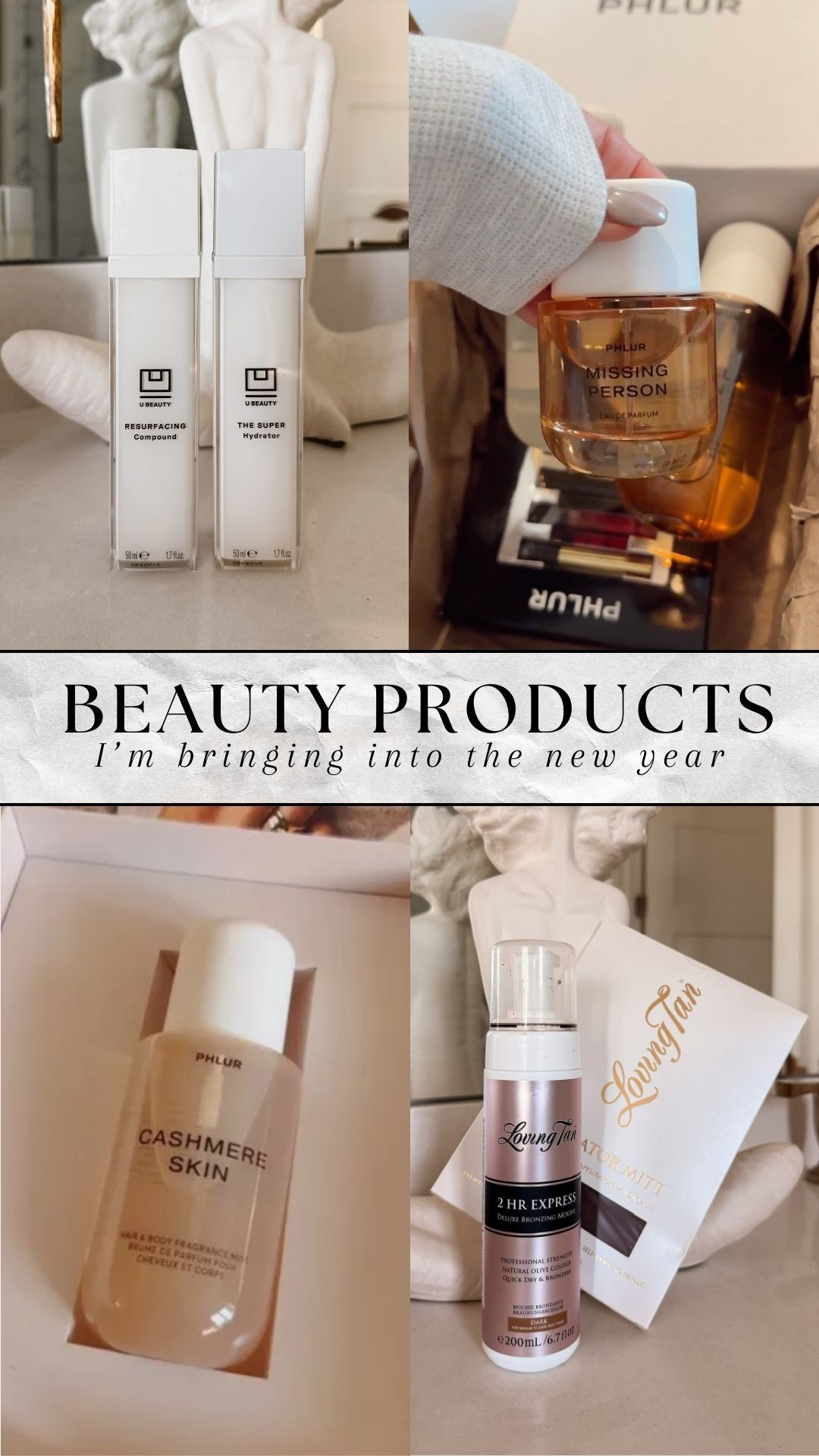 Beauty products I'm bringing into the New Year!!

beauty, skincare, perfume, self tan, nordstrom, ulta beauty, u beauty, amanda west 

 #LTKFindsUnder50 #LTKFindsUnder100 #LTKBeauty