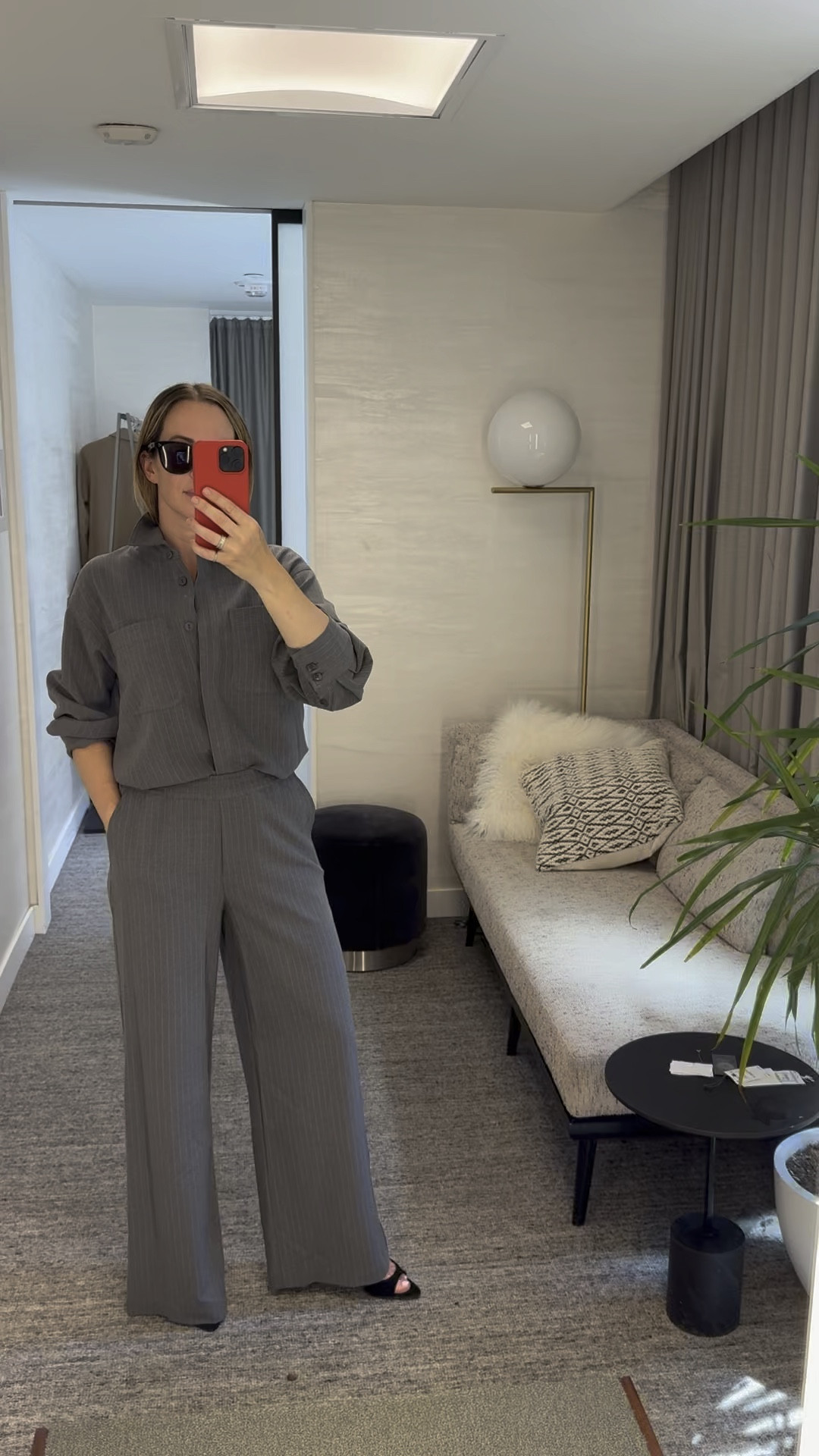 Part of the #nordstrom sale and both pieces look way better in person and on than they do online. Runs a bit oversized. Wearing a small in both. Size down one. 