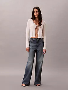Ultra High Rise Wide Leg Jeans | Calvin Klein | Calvin Klein (US)