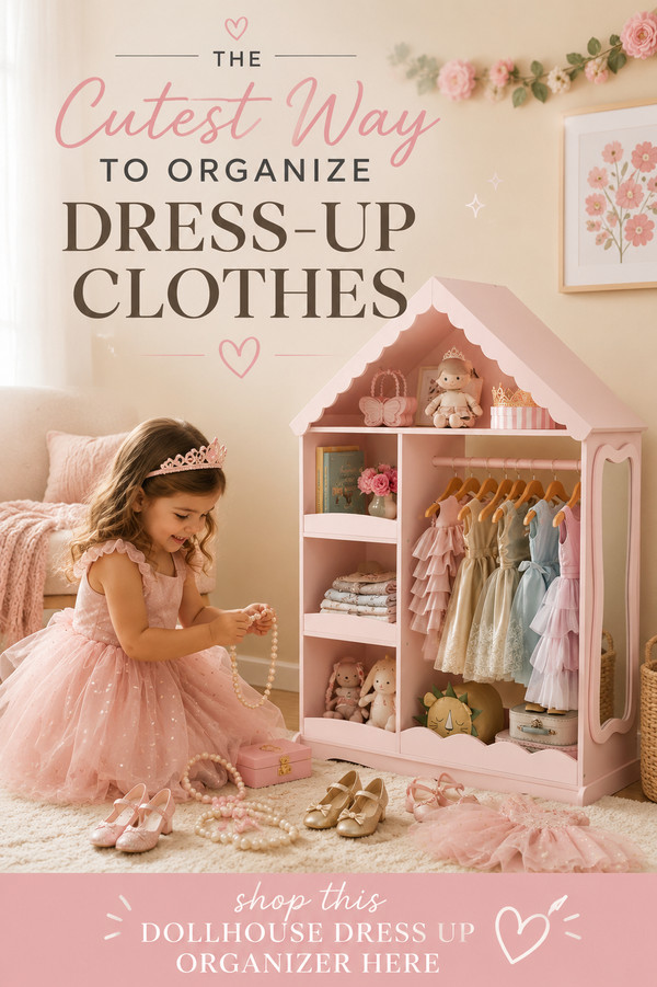 Looking for a cute way to organize dress-up clothes