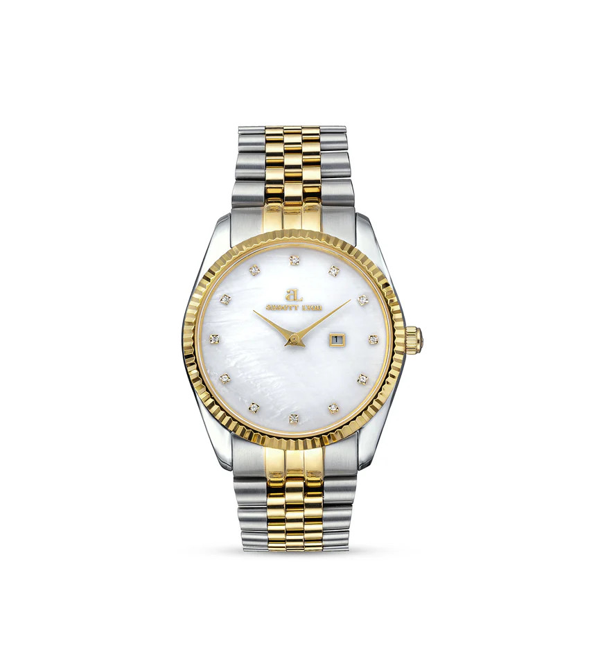 Two Tone Pearl Link Belgravia 36 Watch | Abbott Lyon