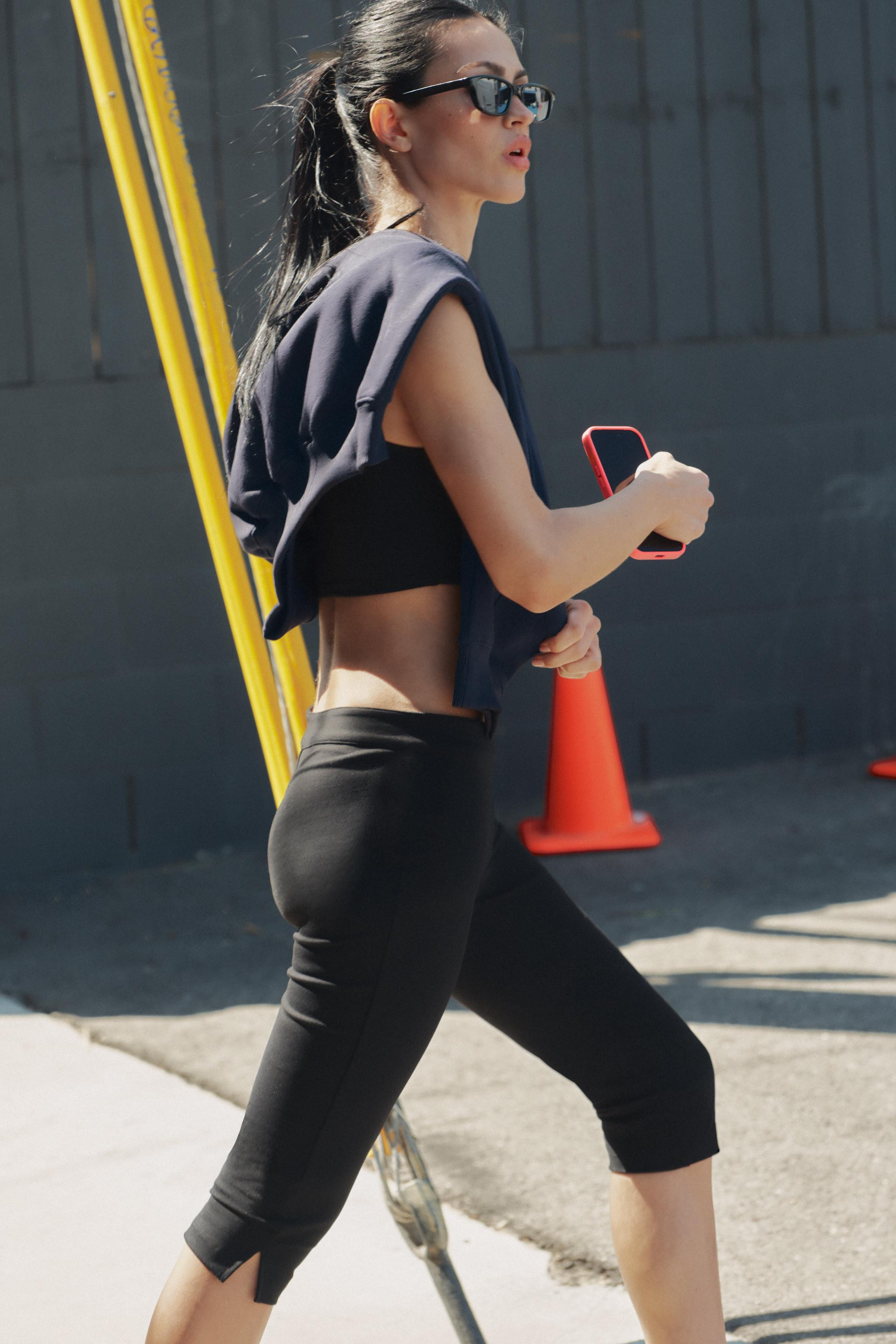 STRETCH CAPRI TROUSERS | Zara UK