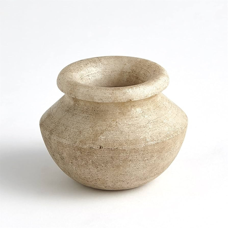 Global Views ~Marble Vase-Antiqued White | Amazon (US)