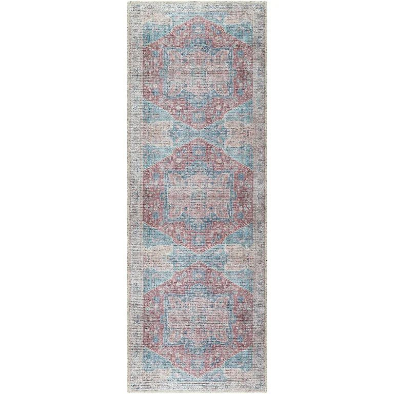 Better Homes & Gardens Persian Medallion Runner Washable Non-Skid Area Rug, Brick, 2'5" x 7' | Walmart (US)