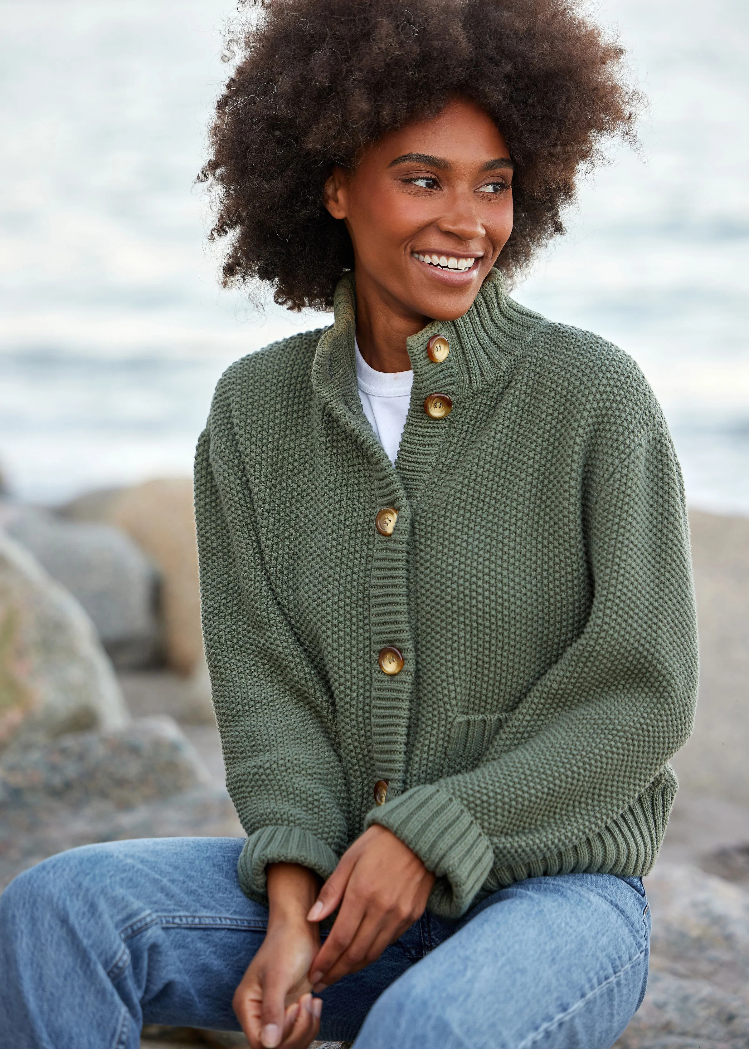 The Cotton Sweater Jacket | Alice Walk