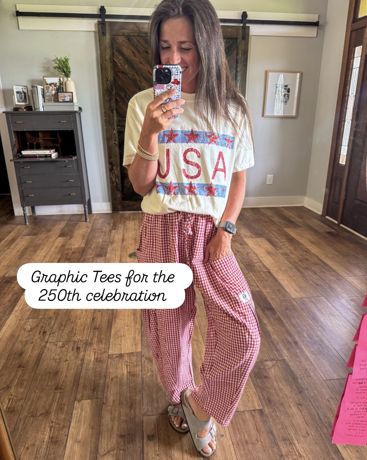 Graphic tees for the whole weekend! 

I’m wearing a medium ( one size up) in both! 
The USA is a comfort colors tee 
The blue shirt is LAT apparels (so already more oversized - and soft!!!)

#LTKSeasonal #LTKmomlife #LTKootd