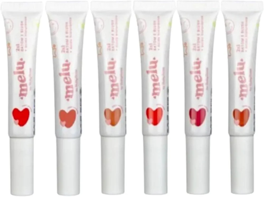 Batom E Blush 2 Em 1 Melu Com Ácido Hialurônico (cm12) | Amazon (BR)