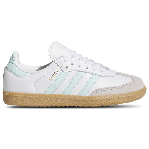adidas adidas Originals Samba - Boys' Grade School Gum/Semi Flash Aqua/White Size 6.0 | Champs Sports