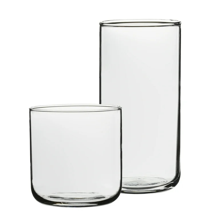 Mainstays Brooks Glass Drinkware, 12.5 Ounce & 18 Ounce, Set of 8 | Walmart (US)