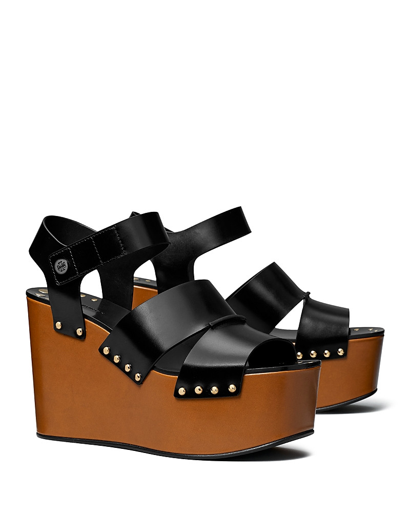 Tory Burch Women's Studded Platform Wedge Sandals | Bloomingdale's (US)