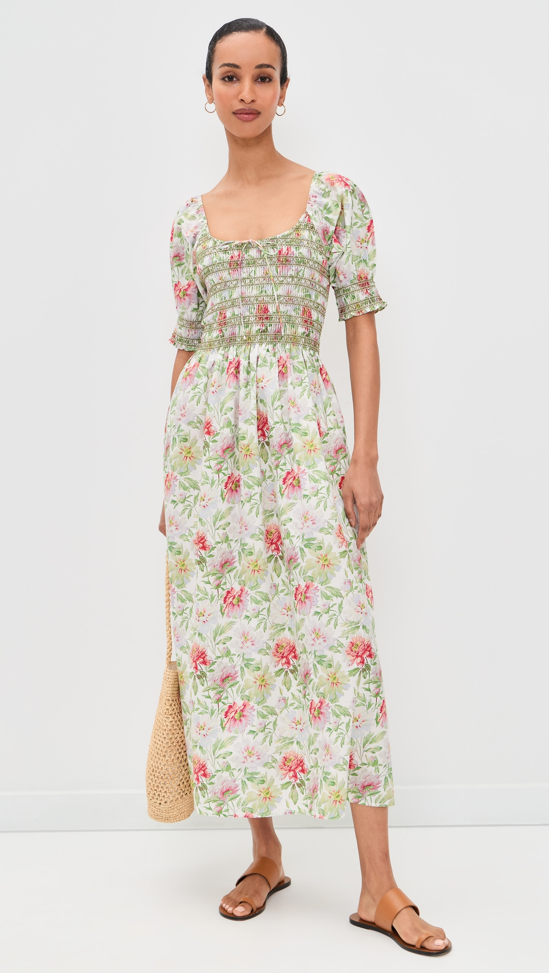 Hill House Home The Madeline Nap Dress Peony Chintz XXS | Shopbop
