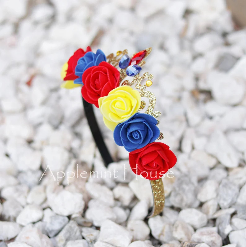 Snow Queen White Crown, Snow Queen Crown, Princess Gold Crown, Birthday Crown, Princess Headband,... | Etsy (US)