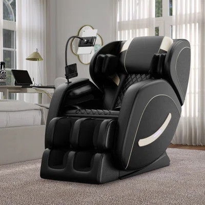 Relaxation Full Body Heated Massage Chair Zero Gravity Bluetooth And Phone Holder | Wayfair North America
