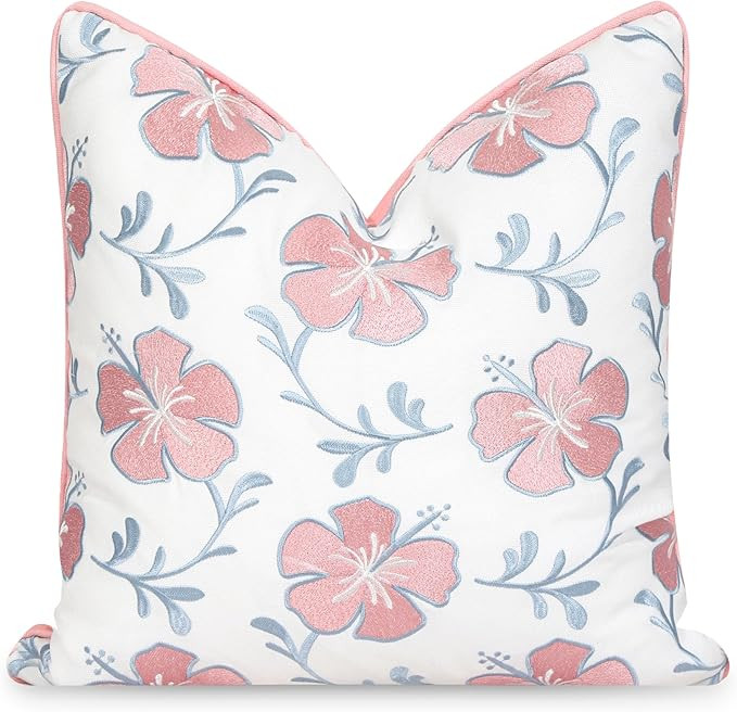 Hofdeco Premium Coastal Patio Indoor Outdoor Throw Pillow Cover Only, 18"x18" Water Repellent for... | Amazon (CA)