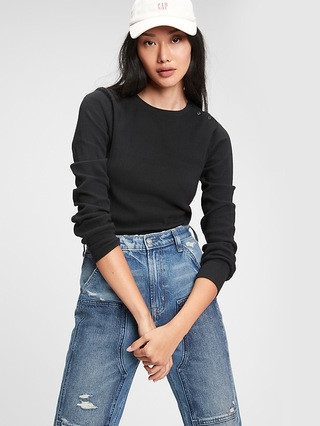 Pointelle Crewneck T-Shirt | Gap (US)