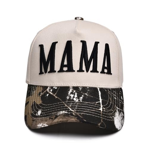 Vintage Two-Tone Womens Mama Trucker Hat | Adjustable Size Camo Mom Hat,Mothers Day Gifts For Mom, Mama Birthday Gifts, Outdoor Camping Hunting Daily Hat for Women | Amazon (US)