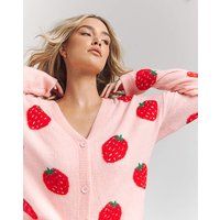 Strawberry Boyfriend Cardigan | Simply Be (UK)