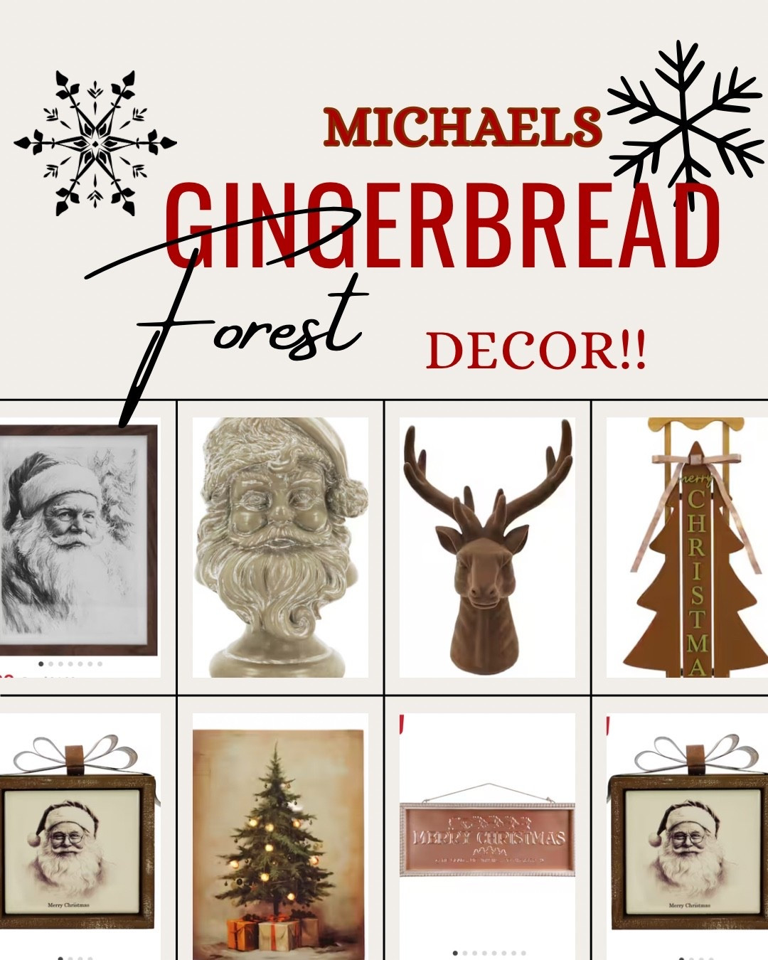 Michaels NEW Gingerbread Forest Collection 

#LTKFamily #LTKSeasonal #LTKHoliday