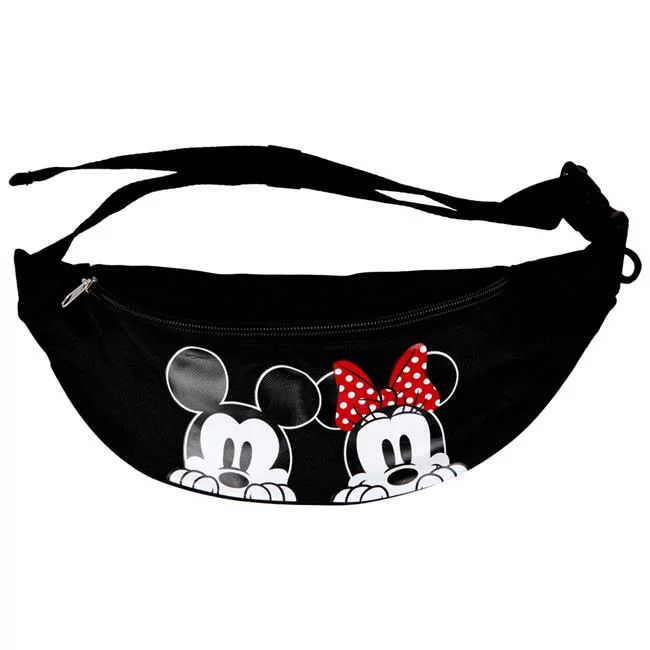 Mickey Mouse 855504 Disney Mickey & Minnie Mouse Peeking Fanny Pack | Walmart (US)