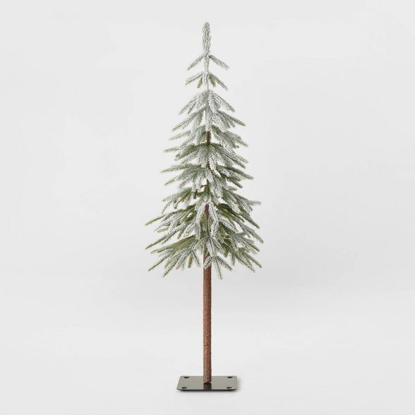 4ft Unlit Downswept Flocked Alpine Balsam Artificial Christmas Tree - Wondershop&#8482; | Target