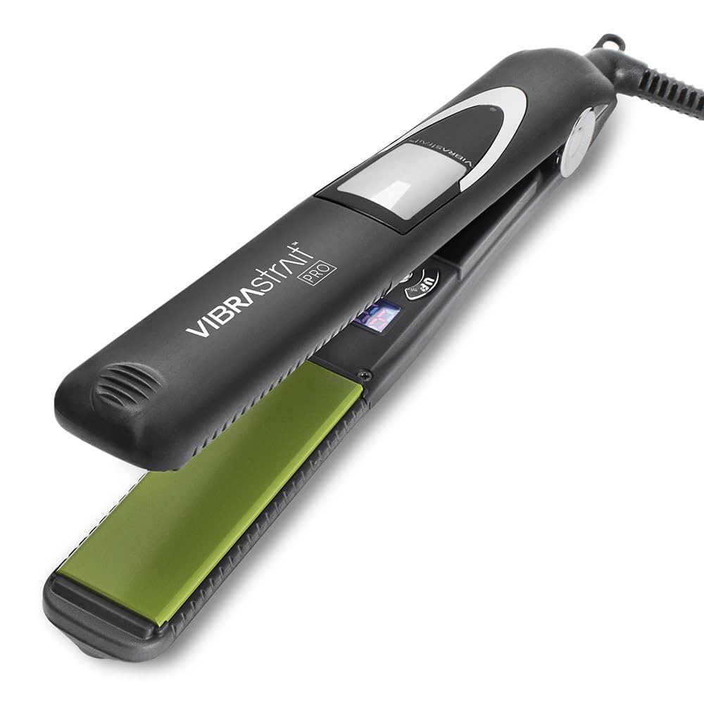 Pro Vibrating Ceramic Tourmaline Ionic Flat Iron, 1-inch - Fast, Frizz-Free Ceramic Hair Straight... | Amazon (US)