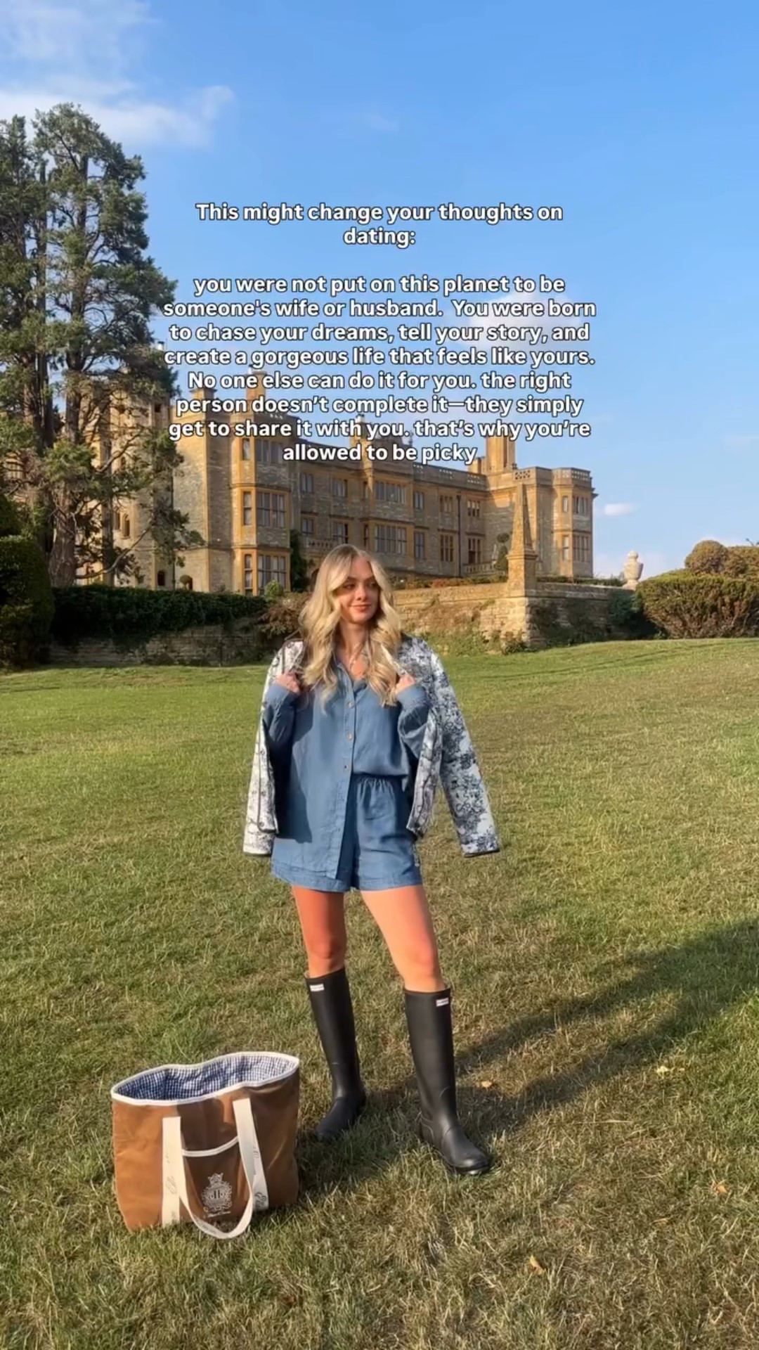 In love with this outfit for fall! Any matching short set with rain boots is such a vibe and so on trend. 💙

#LTKTravel #LTKShoeCrush #LTKSeasonal