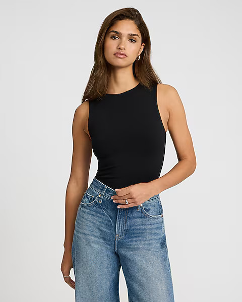 Body Contour High Compression Crew Neck Tank | Express