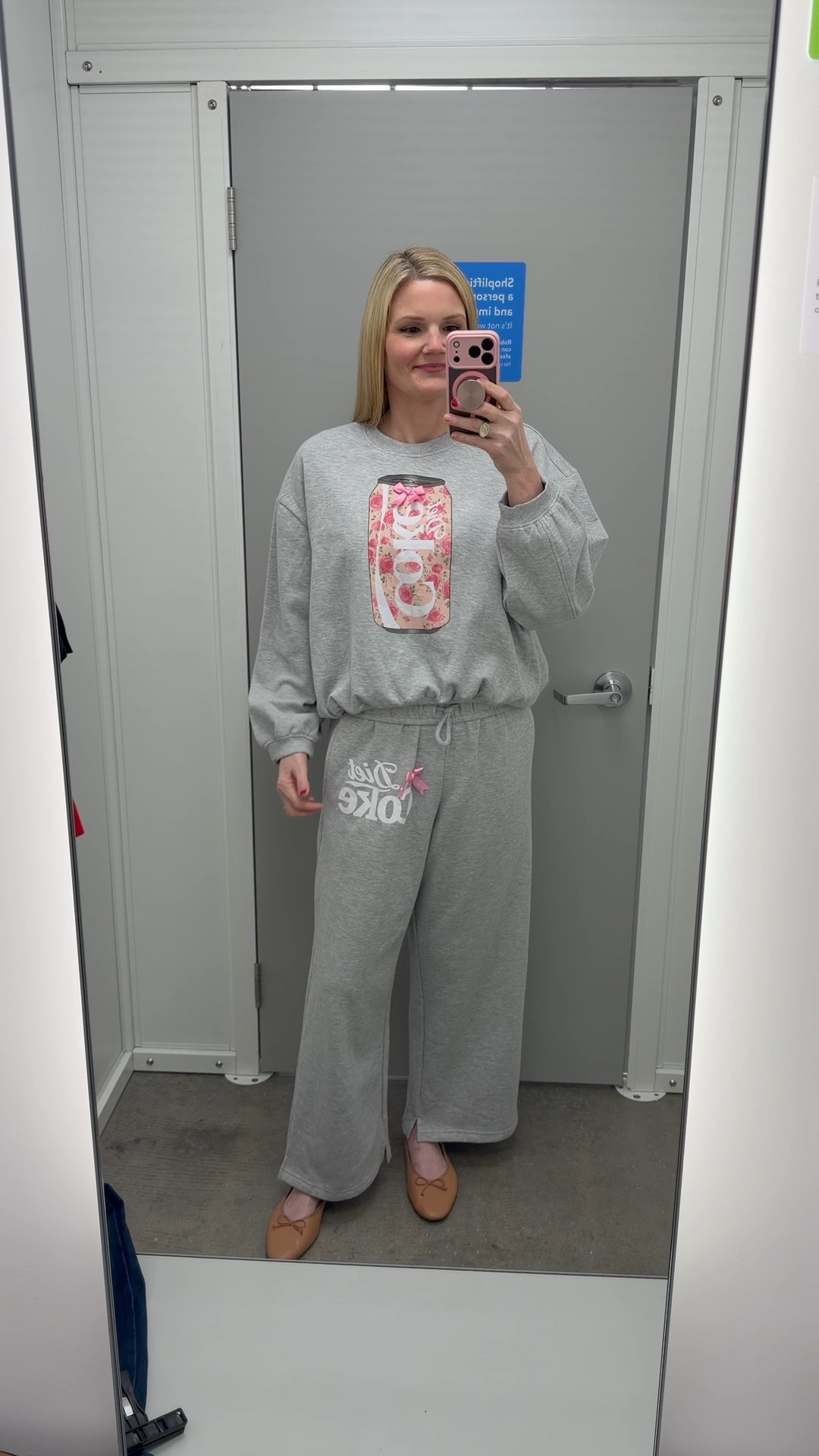 Diet Coke sweatshirt and sweatpants! I’m in the small sweatshirt and medium in the pants  

#LTKootd #LTKActive #LTKmomlife