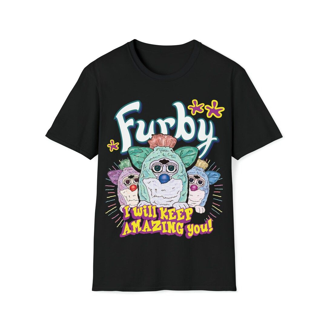 Retro Furby Cute Toy Print Tee. Unisex Softstyle T-shirt - Etsy | Etsy (US)