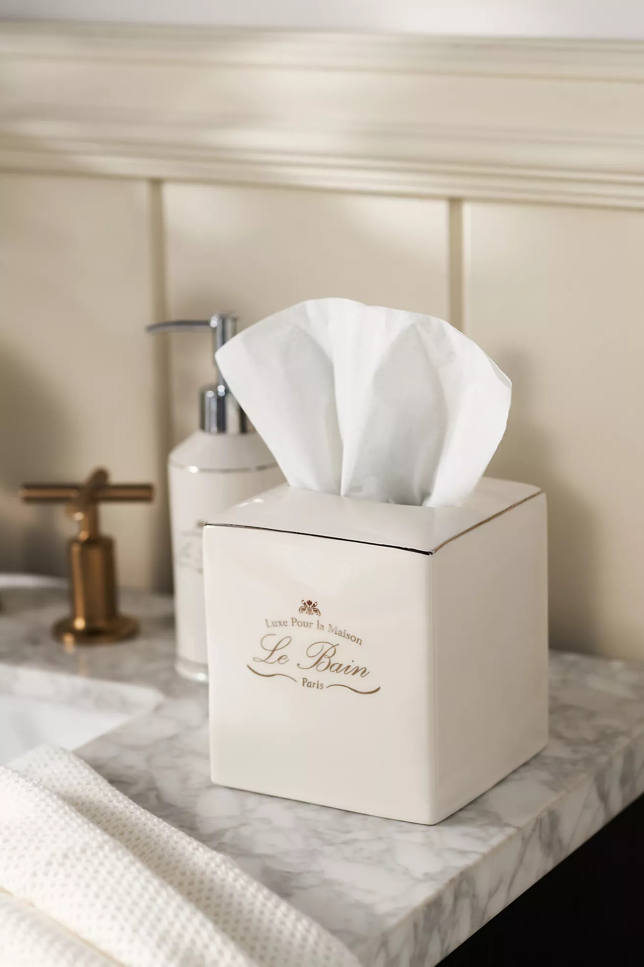 Le Bain Porcelain Tissue Holder | Anthropologie (US)