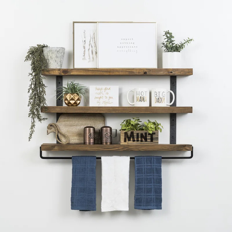 Spenser 3-Tier Floating Wall Shelf | Wayfair North America