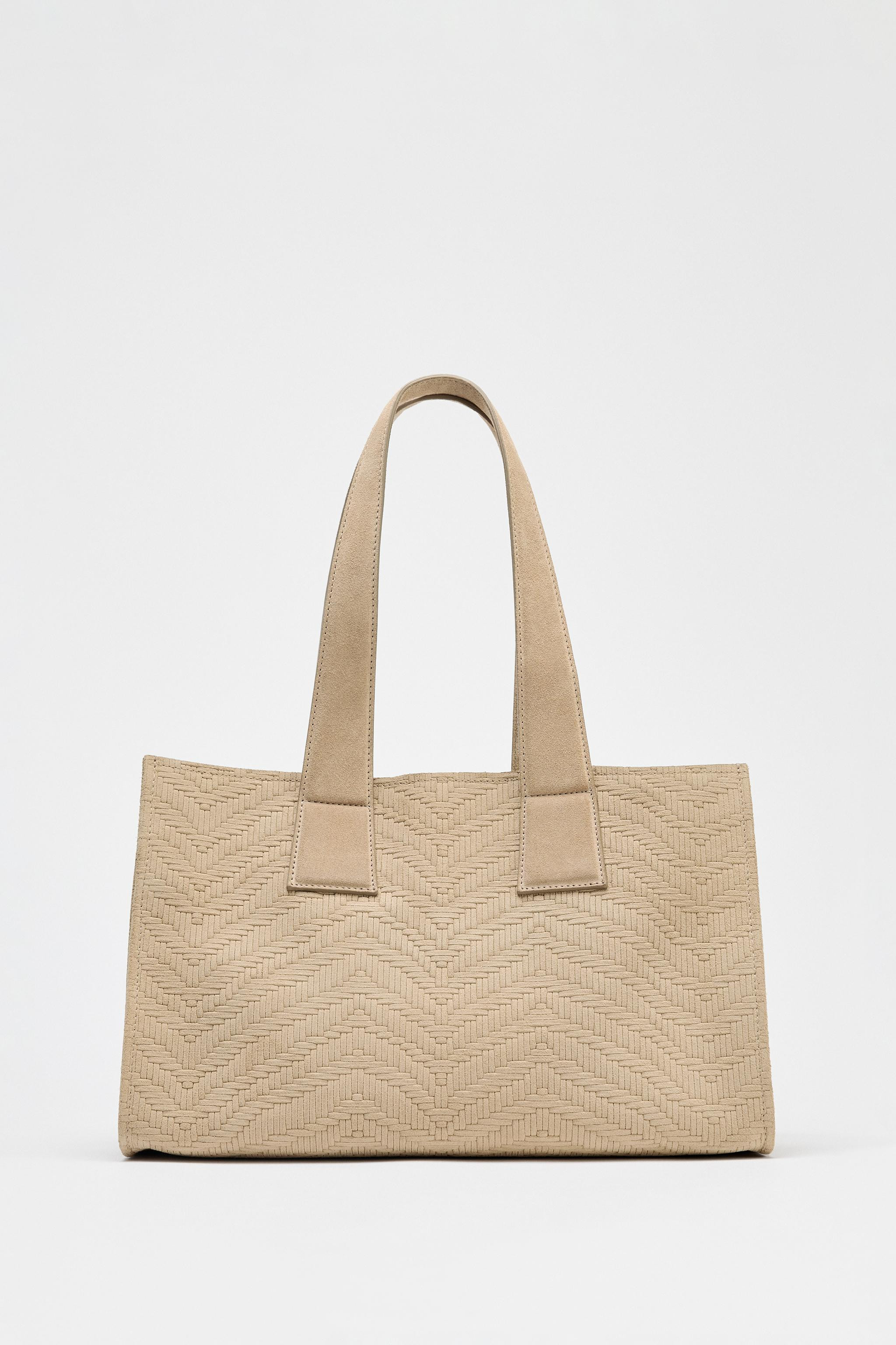 BRAIDED SUEDE SHOPPER | Zara UK