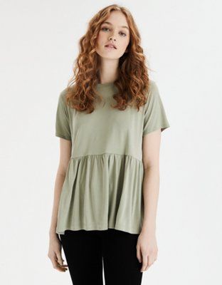 AE Babydoll T-Shirt | American Eagle Outfitters (US & CA)