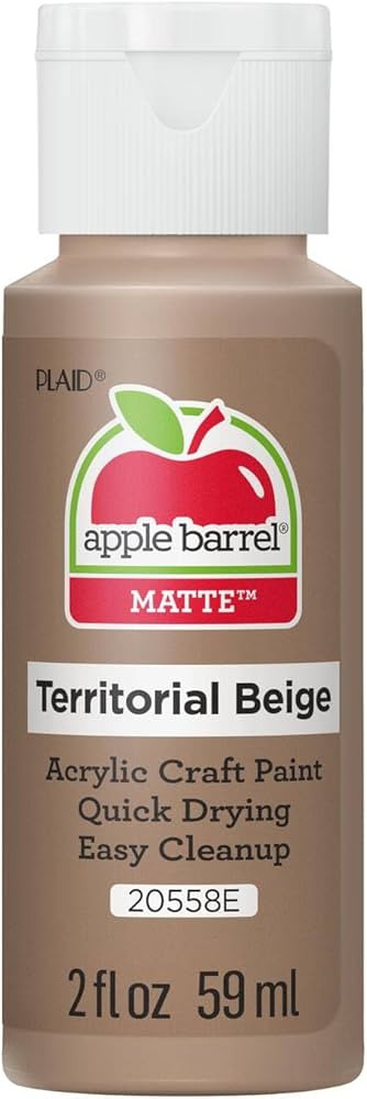 Apple Barrel Acrylic Paint in Assorted Colors (2 oz), 20558, Territorial Beige | Amazon (US)