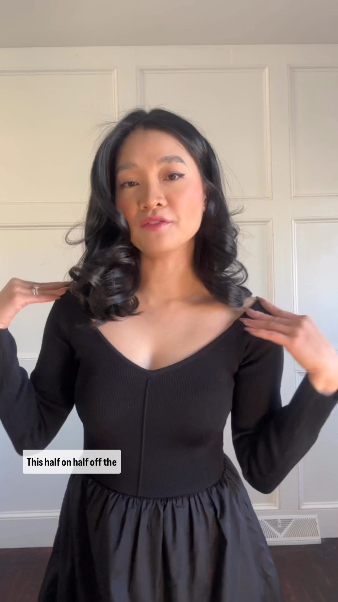 Winter wedding guest look with a classic LBD  

#LTKStyleTip #LTKWedding