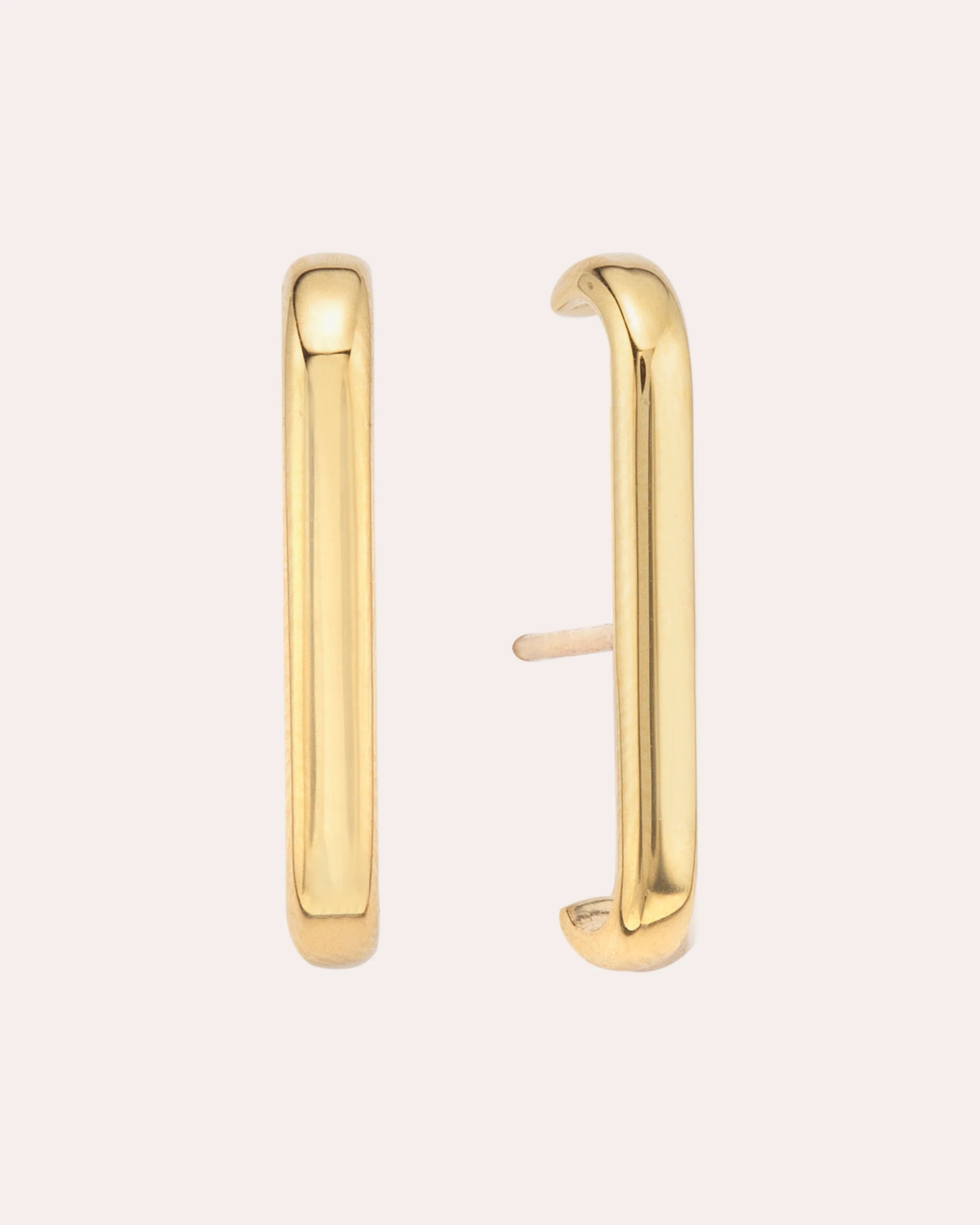 Jolly Bijou Women's Barre 14K Gold Ear Cuffs in Yellow Gold | Olivela