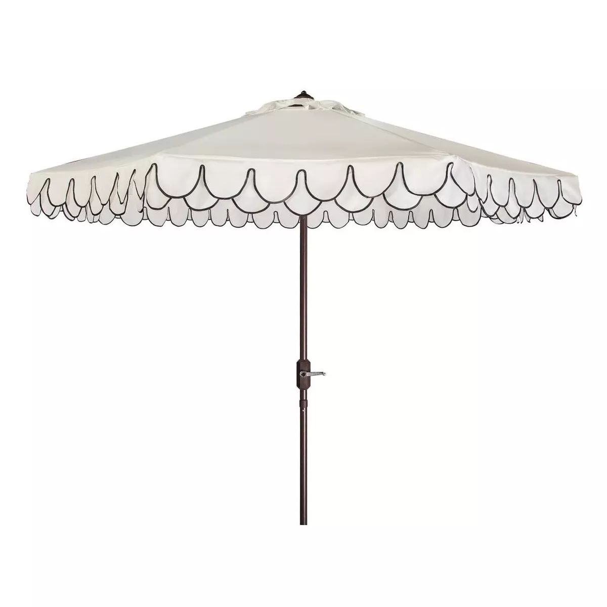 UV Resistant Elegant Valance 9Ft Auto Tilt Patio Outdoor Umbrella  - Safavieh | Target
