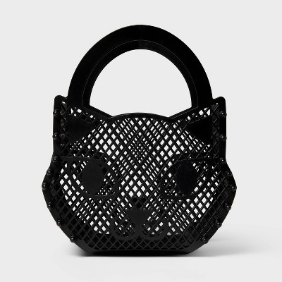 Medium Halloween Cat Shaped Gift Basket Black - Spritz™ | Target