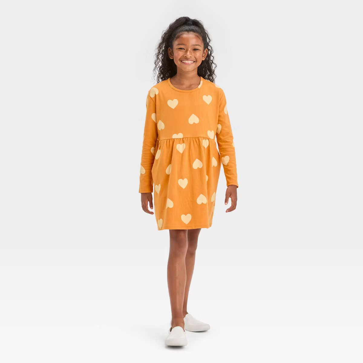Girls' Relaxed Fit Long Sleeve Dress - Cat & Jack™ | Target